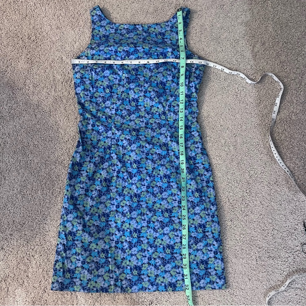 Express Floral Sheath Dress Blue Womens size small